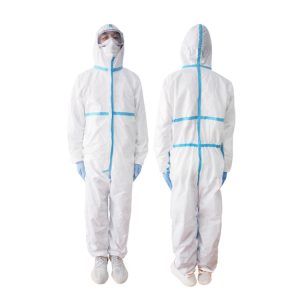 Pakaian pelindung sekali pakai medis untuk pencegahan epidemi laboratorium perlindungan seluruh tubuh